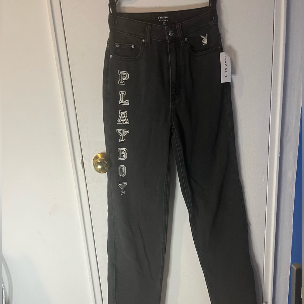 Dark grey playboy jeans size 23